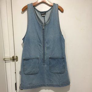 VINTAGE EXTRA MIDI DENIM DRESSES SIZE L